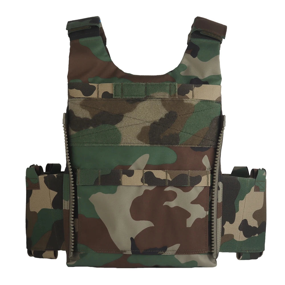 POSEIDON DEFENSE LV-119 Vest Plate Carrier With 5.56 Triple Mag Pouch 6Pcs Side Pouch Build-in Storage Pocket