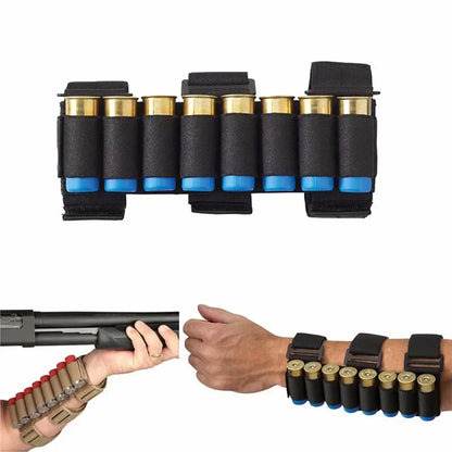 1Pc 8 Rounds Shell Holder Pouches12/20 Gauge Portable Waist Crossbody Ammo Storage Bag Outdoor Hunting Shooting EDC Accessory