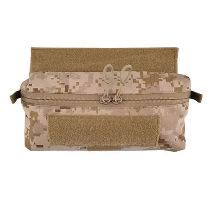 Tactical MK3 MK4 Vest Chest Hanging Pouch Airsoft Vest Abdominal Drop Pouch Gear Multicam Mini Storage Bag Accessories