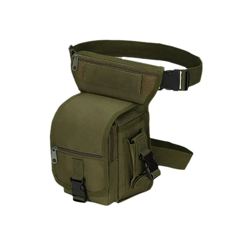 Men's Tactical Drop Leg Bag Multifunctional Waist Pack Adjustable Thigh Belt Hiking  Sports Cycling Waterproof Nylon Camping Bag