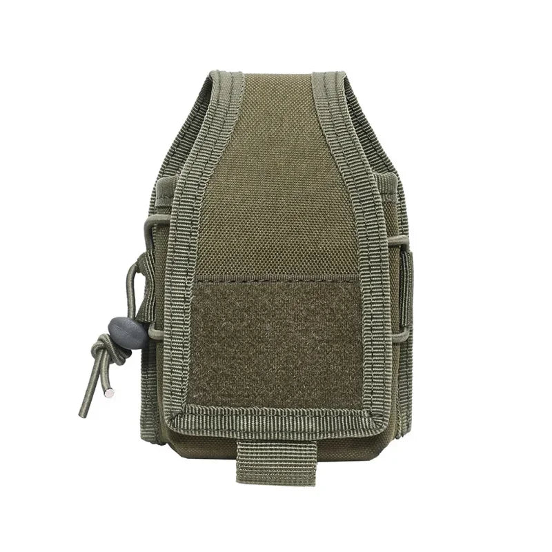 Molle Radio Pouch Interphone Phone Holder Magazine Holster Outdoor Sports Camping Hiking Hunting EDC Walkie Talkie Waist Bag