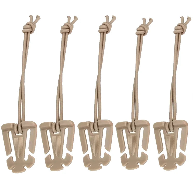 5Pcs Backpack Buckle Clamp Carabiner Survival Gear Tools Carabiner Clips Outdoor Nylon Camping Bag Hanger Hook Wild Hike
