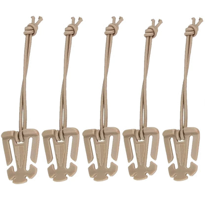 5Pcs Backpack Buckle Clamp Carabiner Survival Gear Tools Carabiner Clips Outdoor Nylon Camping Bag Hanger Hook Wild Hike