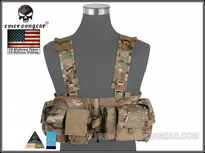 Emerson Tactical MF Style UW Gen V Split Front Chest Rig Lightweight Detachable W Zipper Buckle
