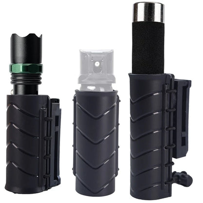 Tactical Baton Pouch Pepper Spray Pouch Holder Molle Clip Open Top Duty Mace Spray Holster Flashlight Case Hunting Accessories