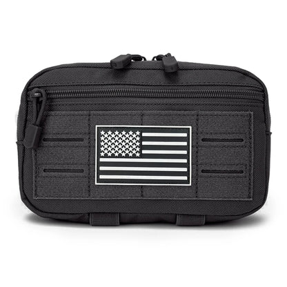 Outdoor Utility Waist Pouch Modular Attach Accessory Bag Multilayer Storage Pocket for Hiking Camping Travel