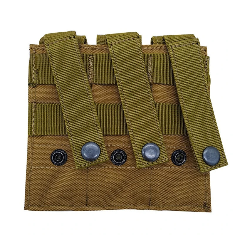Molle Tactical Triple Pistol Mag Pouch Outdoor Open-Top Single Double 9mm Magazine Pouch Holder Case for GLM1911 92F CZ75