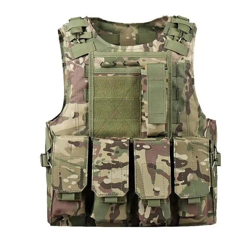 Kids Tactical Vest, Canvas Children's Molle Combat Vest for Outdoor CS Game, Cosplay & Role Play