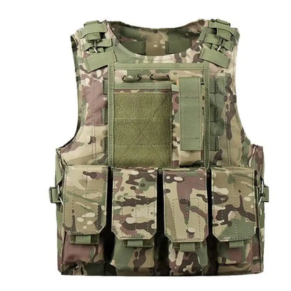 Kids Tactical Vest, Canvas Children's Molle Combat Vest for Outdoor CS Game, Cosplay & Role Play
