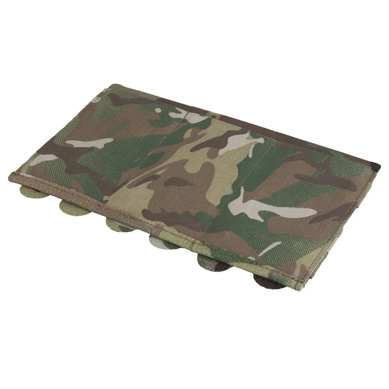 Triple Elastic Magazine Pouch Multi Caliber MOLLE Panel for 5.56 7.62 Airsoft Ammo Storage Lightweight Design