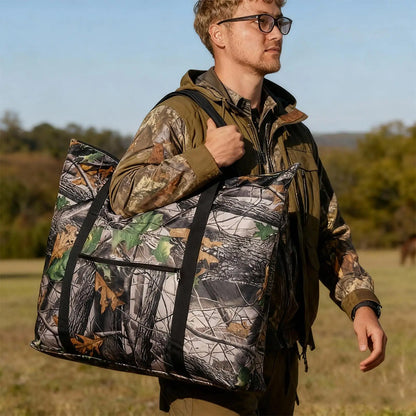 Hunting Tote Waterproof Scent Proof Lock Game Meat Tote 600D Oxford Cloth Hunting Game Bag With Handles For Men Outdoor Field
