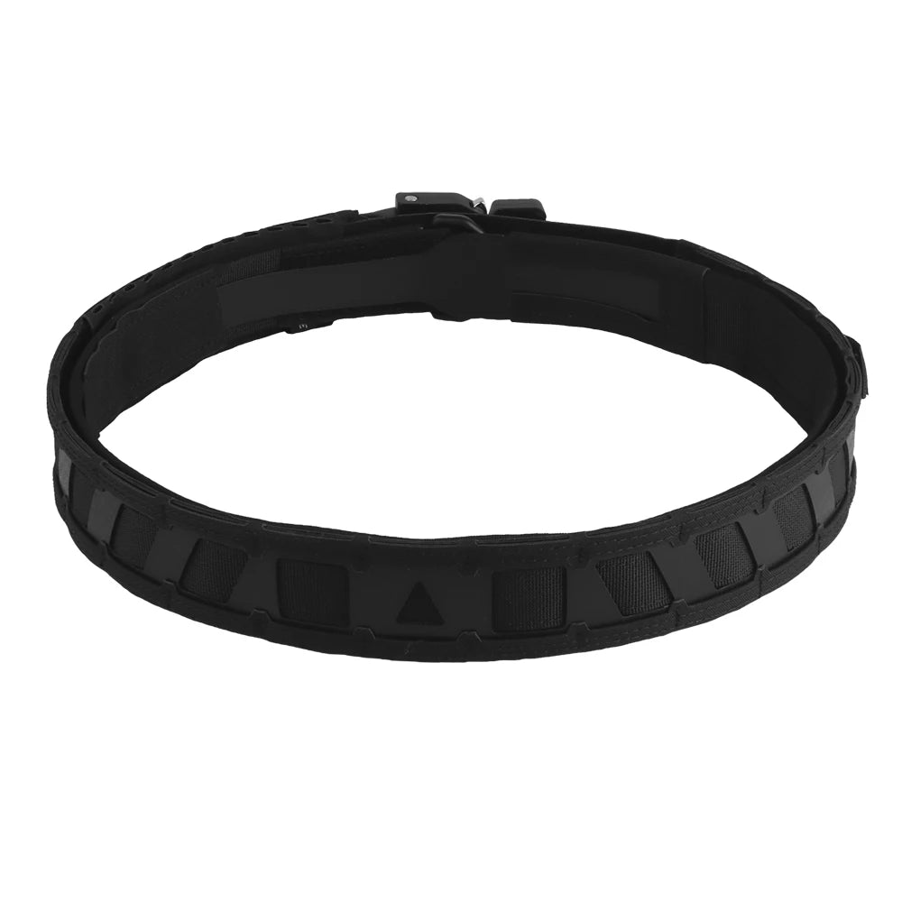 Battle Belt MOLLE Tactical Belt Outdoor Hunting Training Inner Outer Double Waist Belt Waistband with Magnetic Locate System