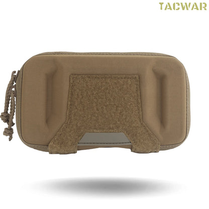 Tactical Universal Phone Pouch with Rigid Protective Shell,  MOLLE Chest‑Mount Phone Holder for Plate Carrier Chest Rig