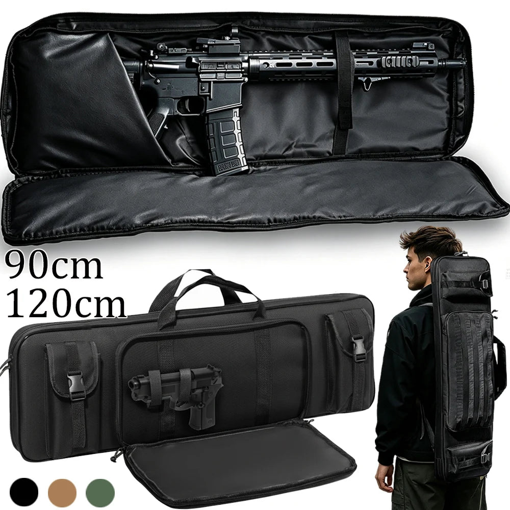 90/120cm Soft Rifle Case Gun Bag Hunting Backpack Sniper Carbine Shotgun Case Carrer Airsoft Rifle Bag Shooting Range Bag