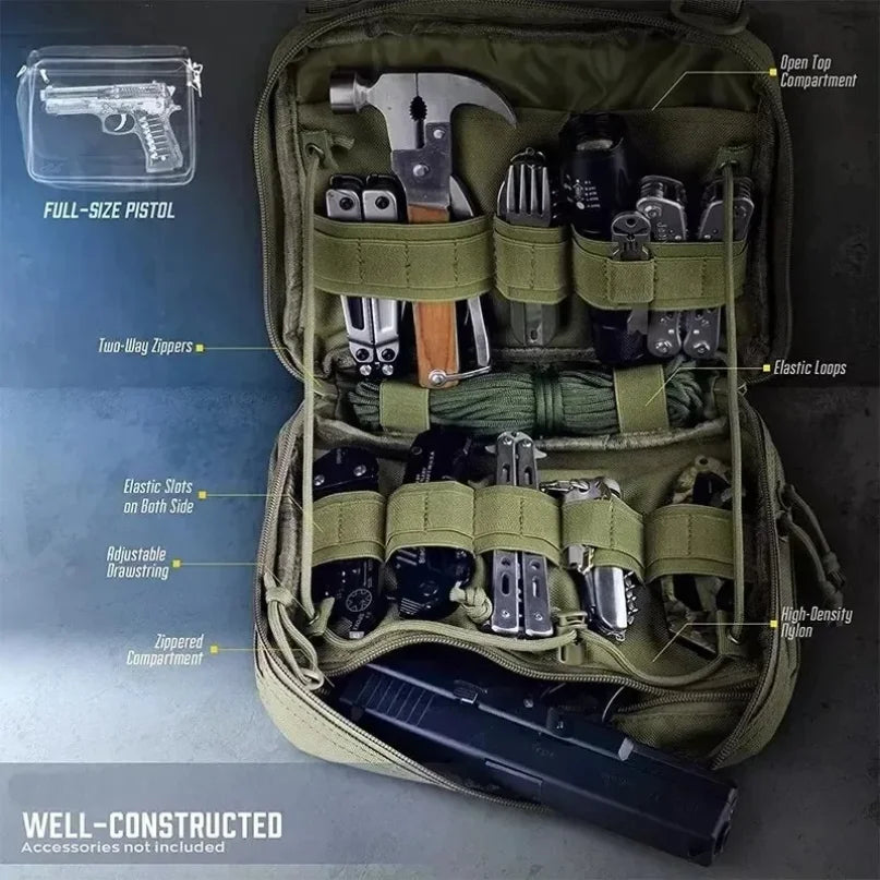 Tactical Molle Tool Bag Practical Accessories Storage Handbag Outdoor Hunting Camping Survival Tool Bag Medical Bag