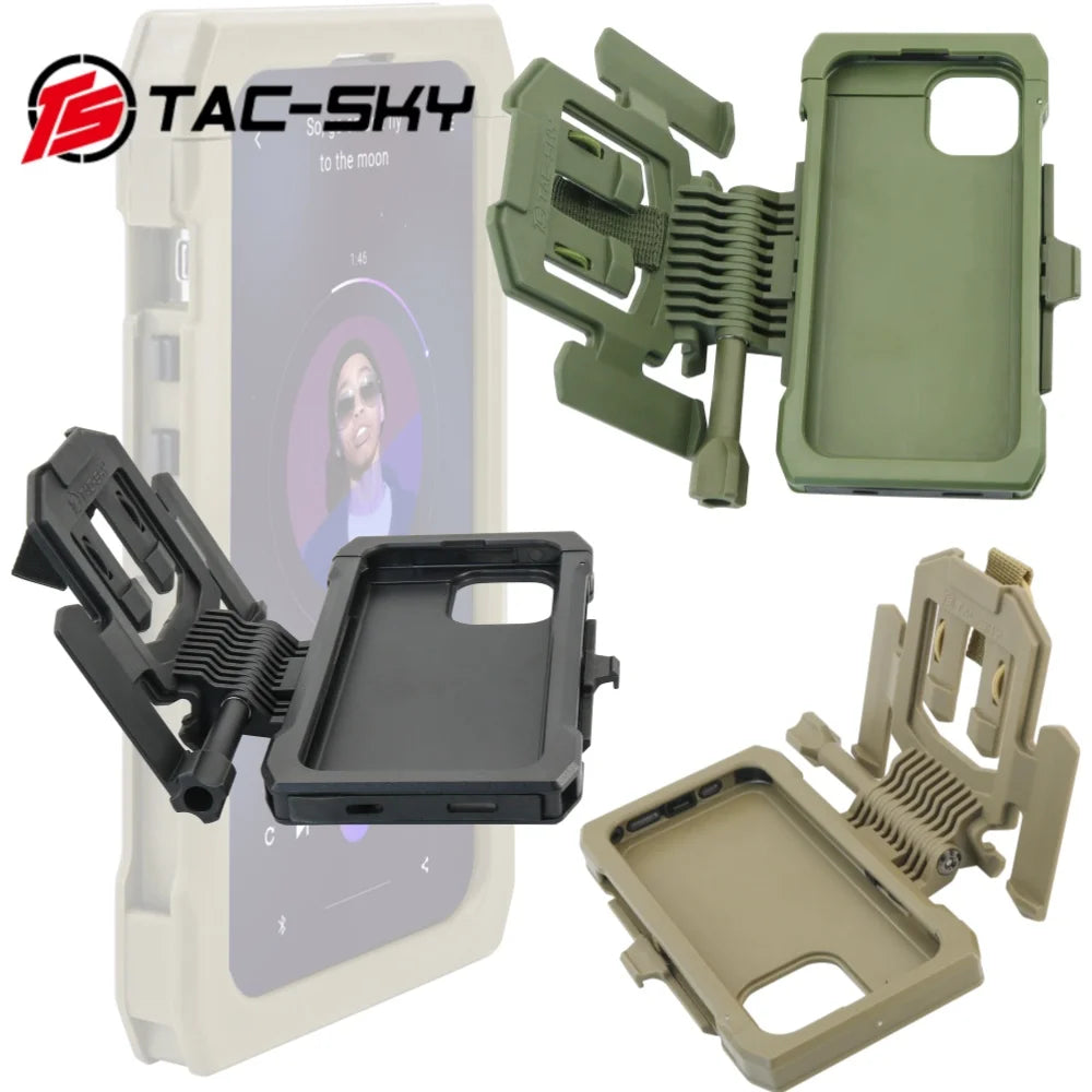 TAC-SKY Tactical Vest Phone Case with Mount for iPhone 14 Series & iPhone 15 Series Phones（for iPhone 14 15/ Plus/Pro/ Pro Max）