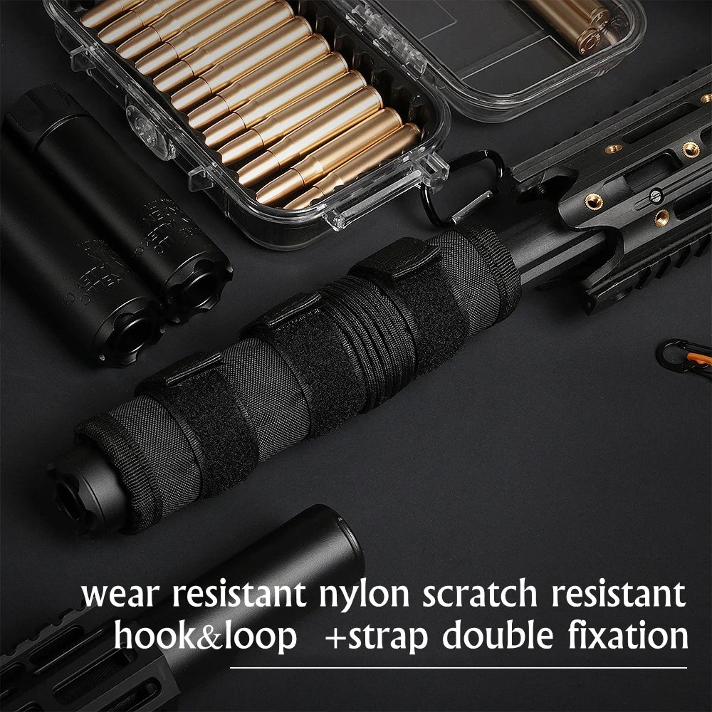 4/5/6/7/9inch Tactical Suppressor Protective Cases For Hunting Shooting Gun Protection nylon Suppressor Cover