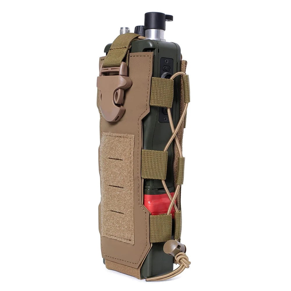 Laser Cut Design Molle Adjustable Water Bottle Holder Outdoor Sport Tactical Bottle Pouch for Backpack Belt Molle Radio Pouch