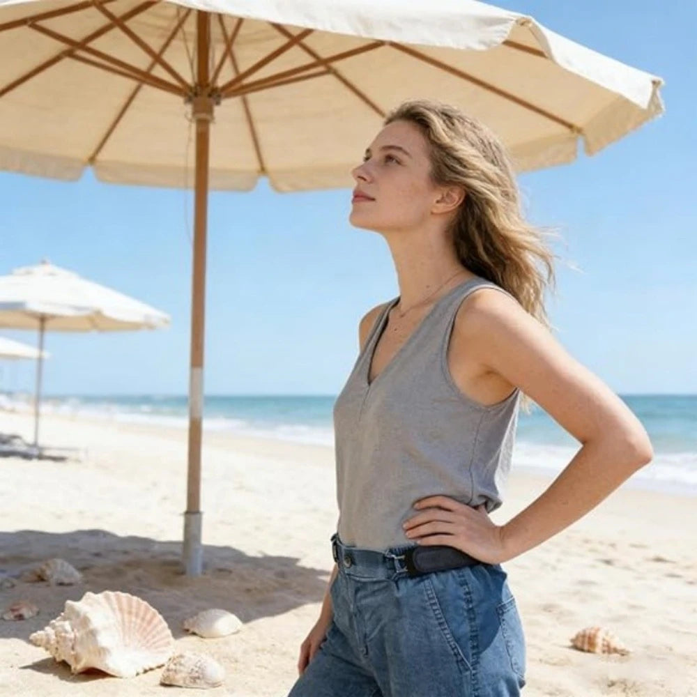 2X Tactical Hook Elastic Belt — Buckleless Invisible Waist Closure, Hook-And-Loop Fastener, No-Buckle for Hunting/Camping
