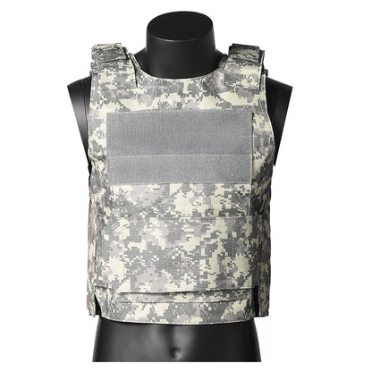 Hunting vest with widened Velcro adjustable shoulder straps and waistband, made of durable and wear-resistant fabric