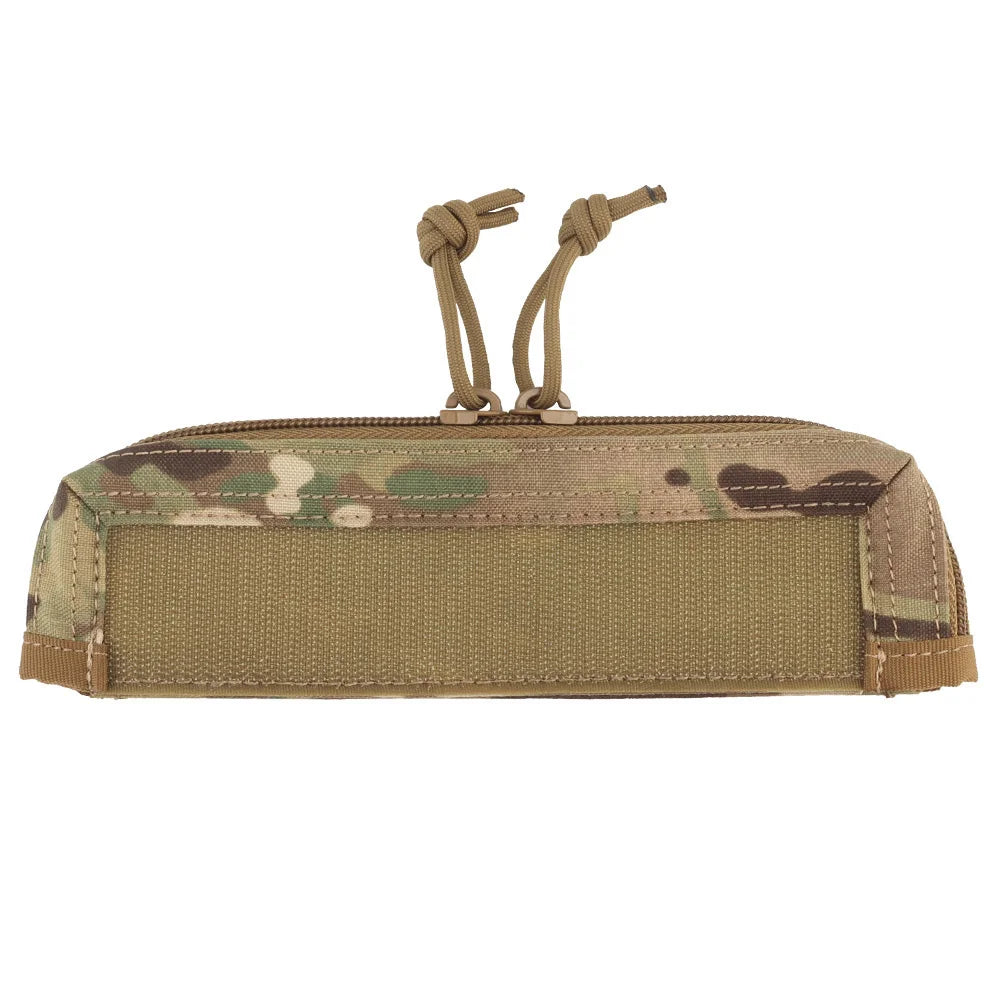 Tactical Admin Pocket Zipper Insert Hook And Loop Attachment Zip Closure For Admin Pouch Standard MBAV Crye AVS Plate Carrier