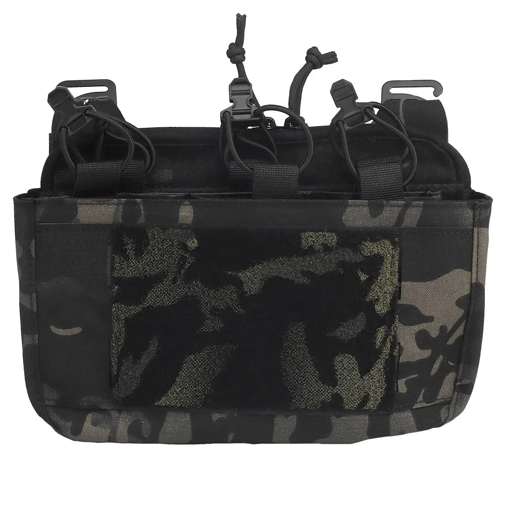 Tactical DOPE Front Flap G-hook Double Stack Abdominal Fanny Pack Triple Magazine Insert Pouch Kangaroo FCPC FCSK Carrier Vest