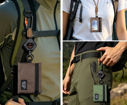 Outdoor Portable Wallet Card Bag, Ultra Light, Fashionable, Sports mini Portable Bag, Credit Card Wallet with Drawstring, Compact Storage Bag