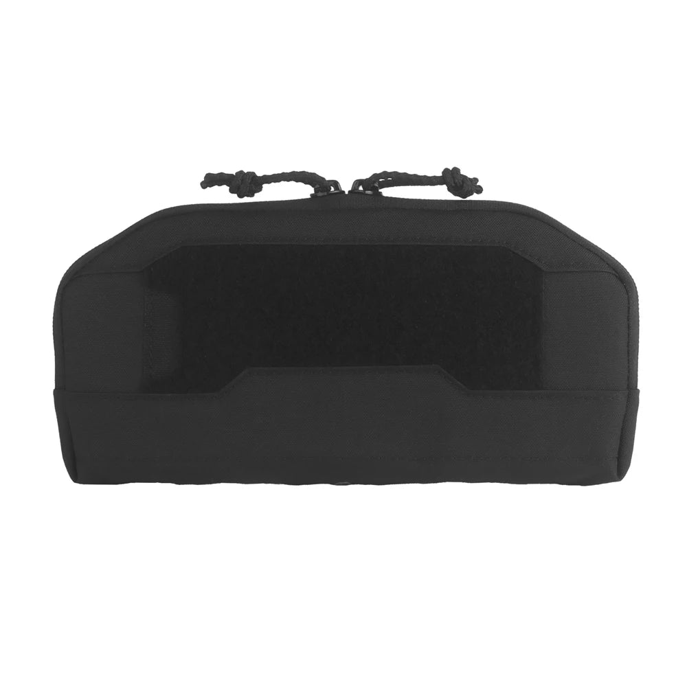 Wide Tactical Admin Pouch For Triple Magazine Pocket Storage Compact Bag Plate Carrier Hunting Airsoft Molle Front Placard Pouch