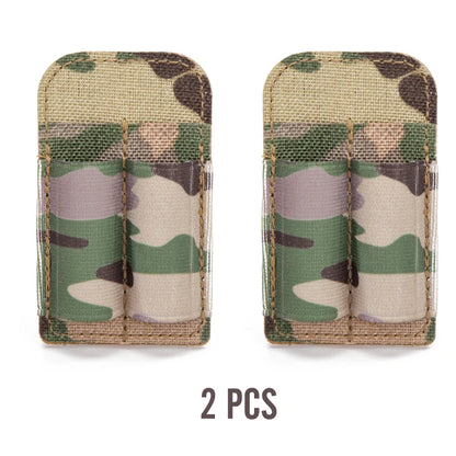 Tactical 2 Rounds Buttstock Ammo Pouch 7.62mm Bullet Magazine Hunting Accessories 2 Hole Ammo Shell Holder Shotgun Bullet Pouch