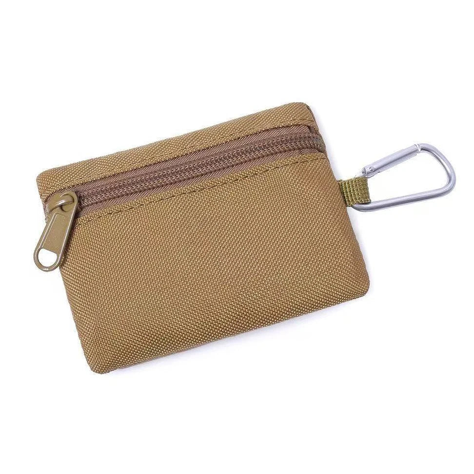 Outdoor Key Bag Coin Purse Sports EDC Toolkit Zipper Bag Wallet Keychain Zipper Pocket Portable Mini Purse Bag With Hook