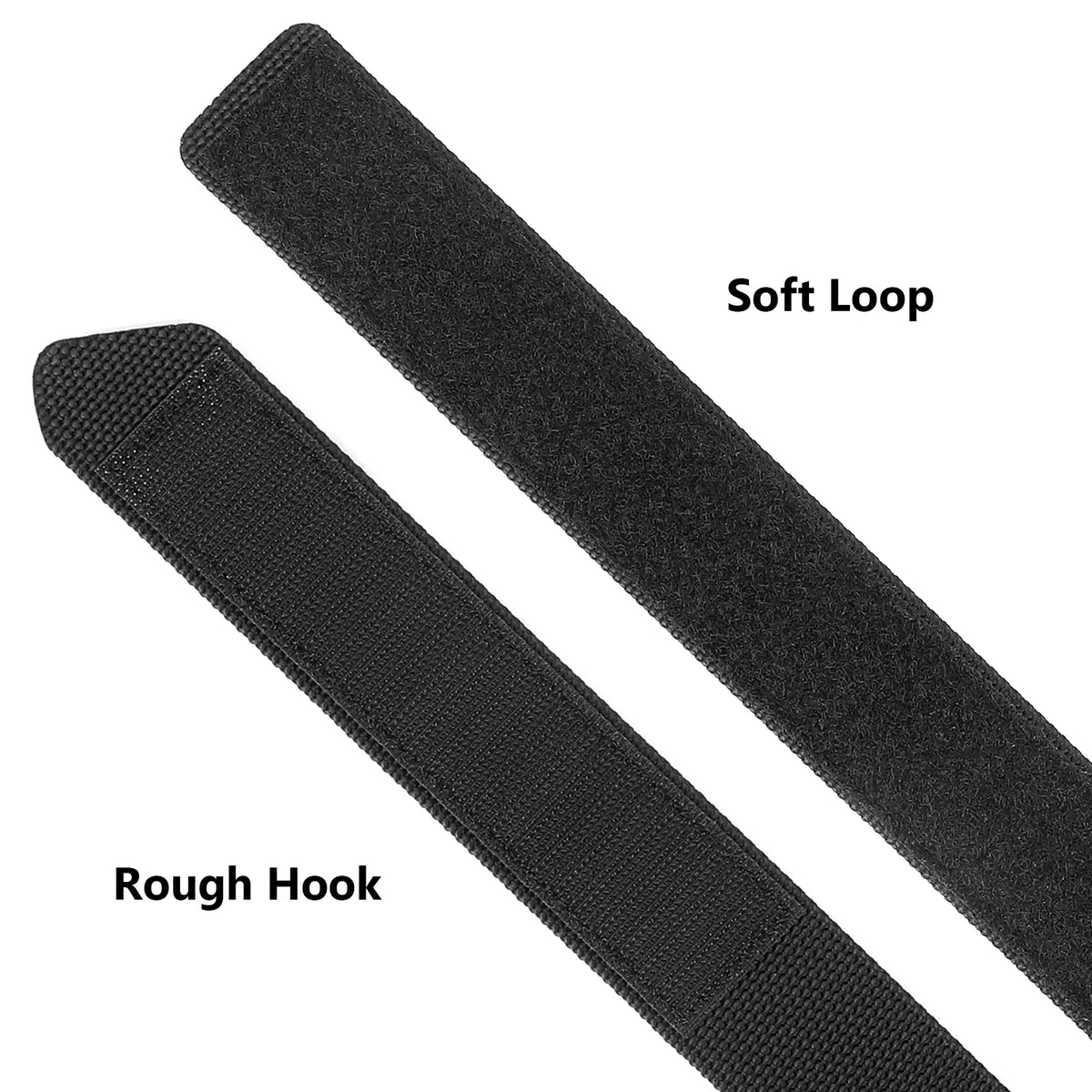 KRYDEX Tactical Buckleless 1.5" Duty Belt, No-Scratch Nylon Belt with Hook & Loop Closure for Work Travel Mechanic Driver