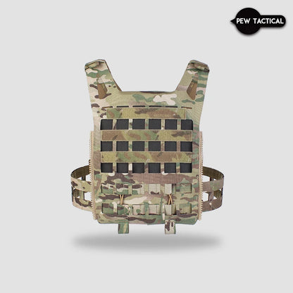 PEW TACTICAL SPC Light Weight PLATE CARRIER AIRLITE Laser Cut Molle Training Vest Airsoft VT08