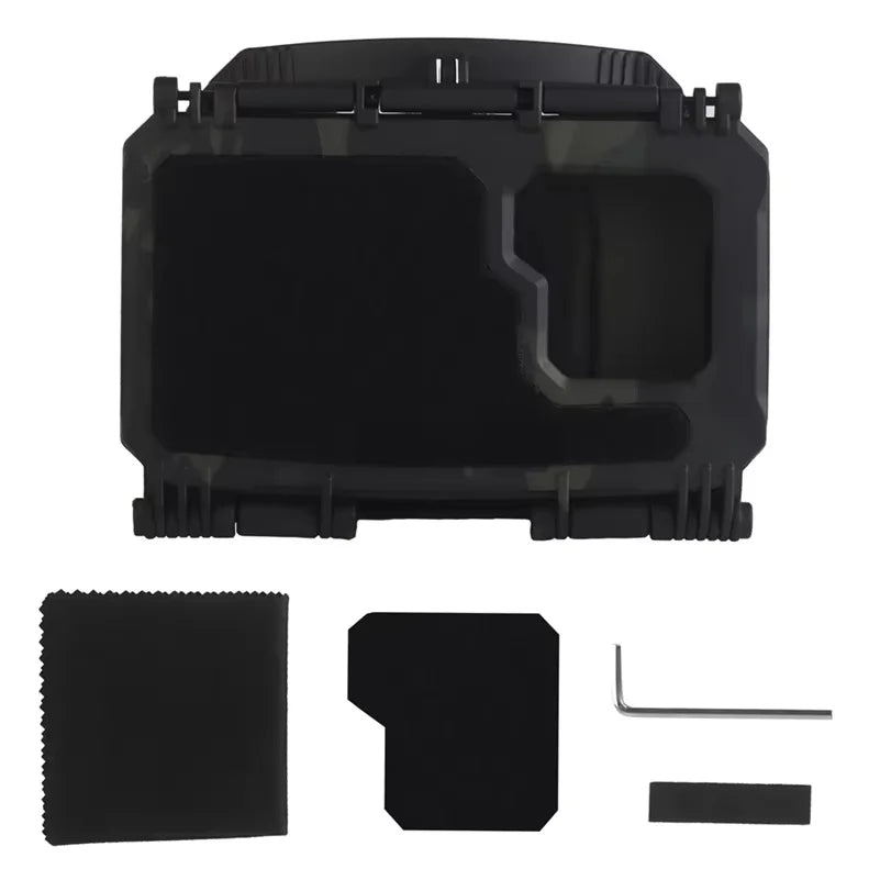 Tactical MOLLE Phone Storage Box Hunting Vests Plate Carrier Phone Holder Navigation Board Airsoft Shooting Admin Panel Board