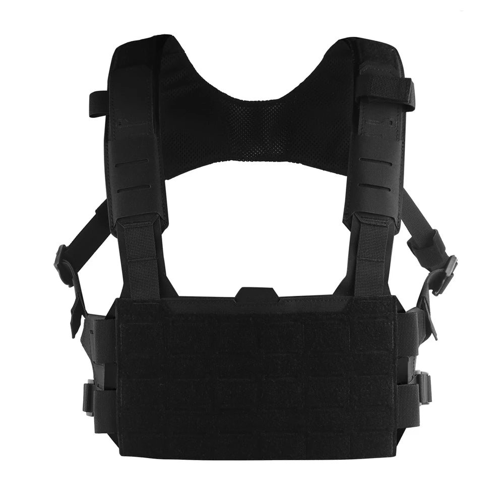 Tactical Modular Chest Rig Camo Style Scalable Design HX Harness Molle Front Panel for Outdoor Hunting Airsoft Training Gear