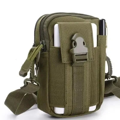 Mobile Phone Case Pouch Waist Bag Waterproof Nylon Multifunction Casual Men Waist Pack Male Small Bag