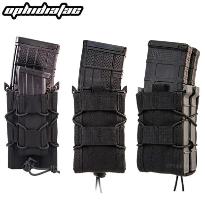 OPHIDANTAC 9MM 5.56 Magazine Pouches Tactical AK AR M4 AR15 Single Magazine Bag Rifle Molle Mag Holster Pouch Hunting