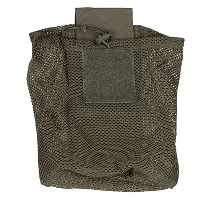 Tactical Roll-Up Mesh Dump Pouch Drawstring Foldable Net Bag Molle Tools Utility Pocket Hunting Airsoft Belt Accessories 500D