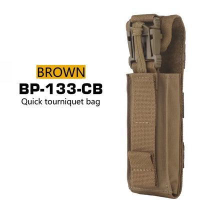 Quick Tourniquet Pouch Waist Bag Camping CS Shooting Molle System Accessories Easy Installation Outdoor Camping Equipment
