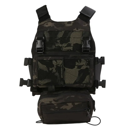 Emersongear Tactical For FCS Style VEST W/MK Chest Rig Set Body Armor Chest Rig Airsoft Hunting Vest Camping Hiking EM7407