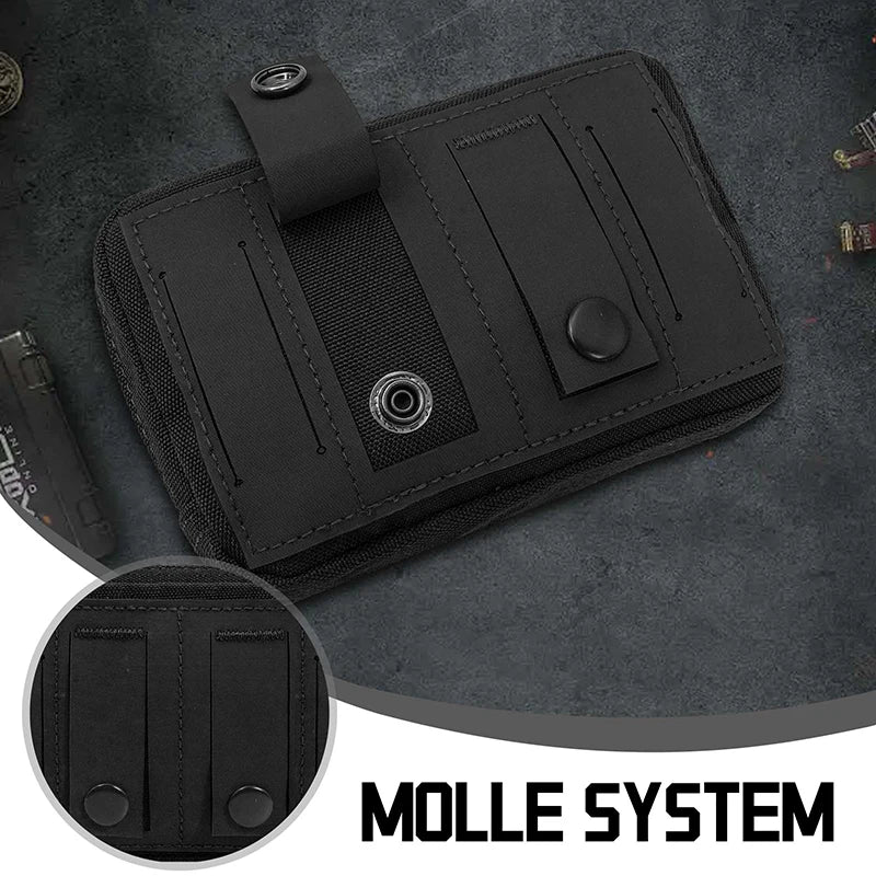 Unisex Tactical Waist Bag Small Molle Utility Pouches Multi-Purpose Horizontal Modular EDC Tools Bag Laser Cut Admin Belt Pouch