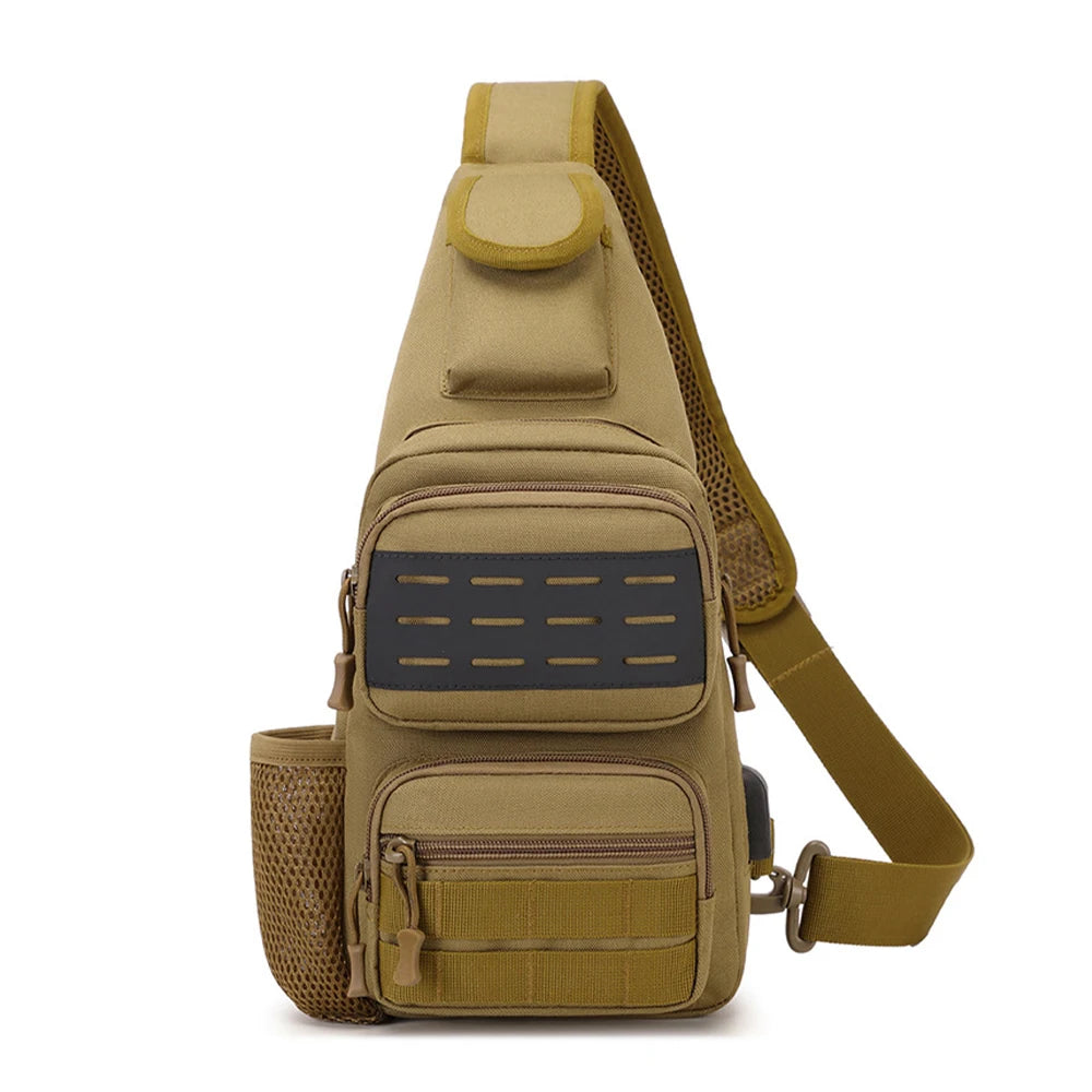 Tactical Sling Chest Pack Crossbody Shoulder Pouch Outdoor Handbag Camping Climbing Shoulder Backpack Hunting Bag