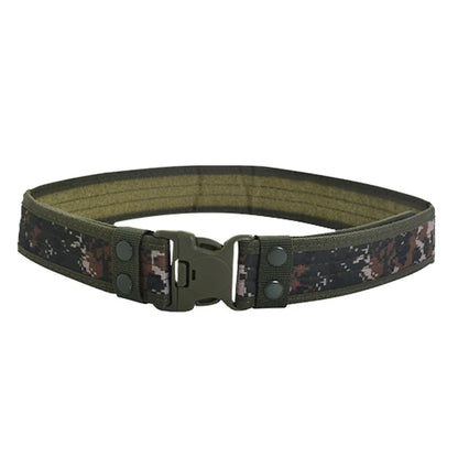 New Style Men's Quick-Release Tactical Belt - Outdoor Camouflage Nylon Wide Waist Belt for Mountaineering, Hiking, Work, Fishing