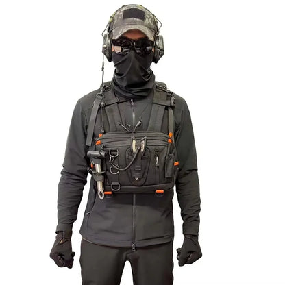 Tactical Chest Bag Multi-Functional Convenient Hiking Cycling Backpack Vest Bag Lure Fishing Bag Wholesale
