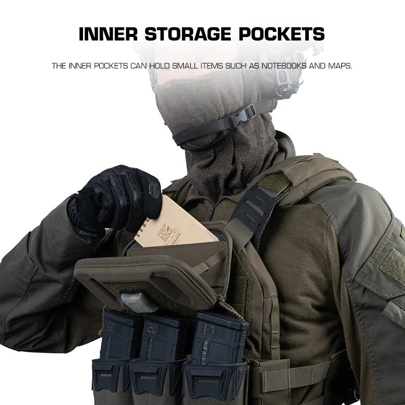 Tactical Phone Pouch MOLLE Universal Smartphone Holder  Navigation Board Holder Airgun Vest Equipment Hunting Vest Accessories