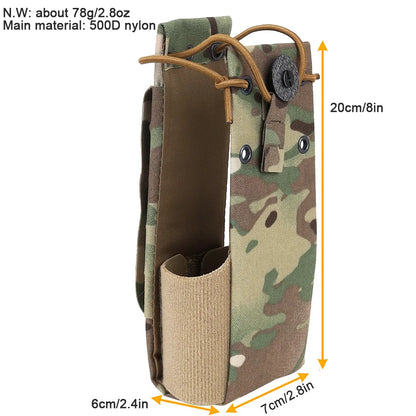 Tactical Universal Radio Pouch MPU5 PRC163 152 148 PTT Holder Bag Walkie-talkie Storage Pocket FC Style Outdoor Hunting