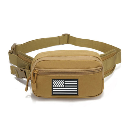 Hunting hidden waist bag with adjustable waistband and cushioning pad suitable for cycling, hiking, hunting and other scenes