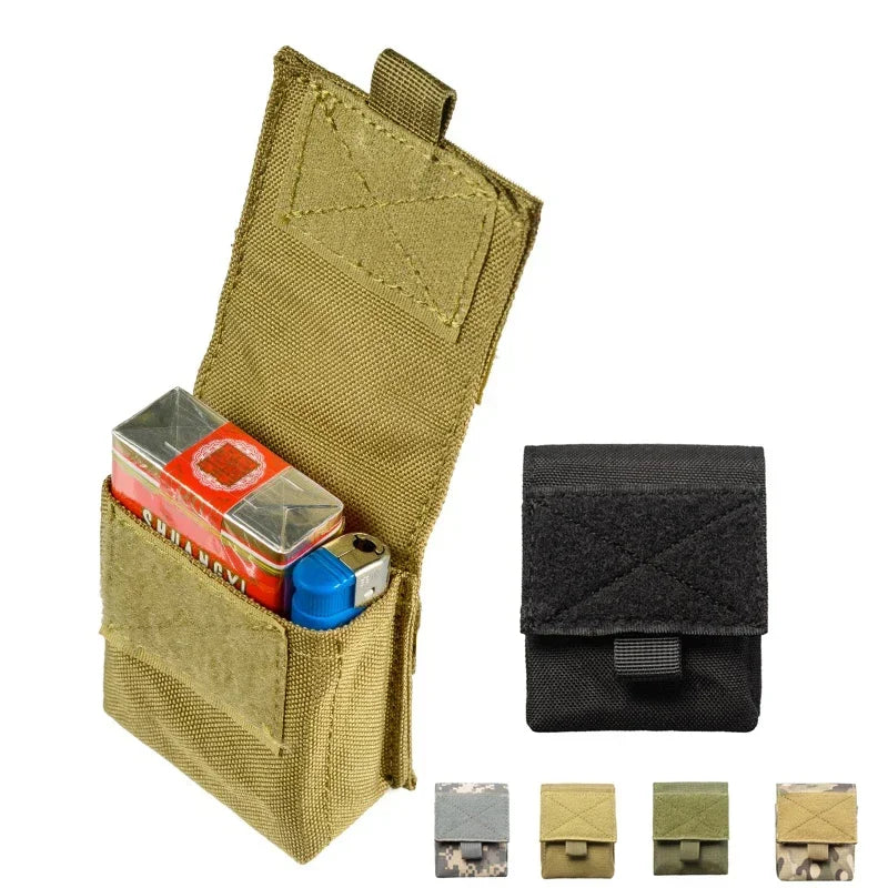 Small Molle Pouch Mini Wallet Utility EDC Tool Waist Pack Organizer for Outdoor Hiking Camping Hunting Ammo Mag Bag