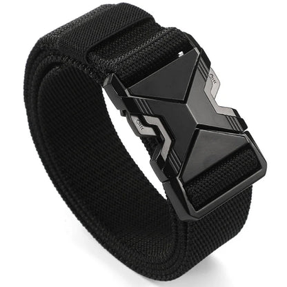 New 1pc The New Men's 125cm Buckle Belt Nylon Braided Lightweight Breathable Daily Commuter Men's Belt