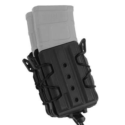 All Terrain Double Rifle Magazine Pouch M4 AR 5.56 AK 7.62 Mag Holster Carrier Cartridge Holder for Molle Vest Belt