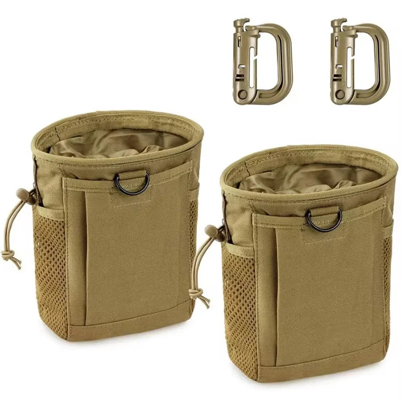 OPHIDIANTAC Molle Dump Pouch,Hunting Magazine Recovery Pouch Drastring Ammo Bag Belt Waist Fanny Pack Adjustable Holster Bag